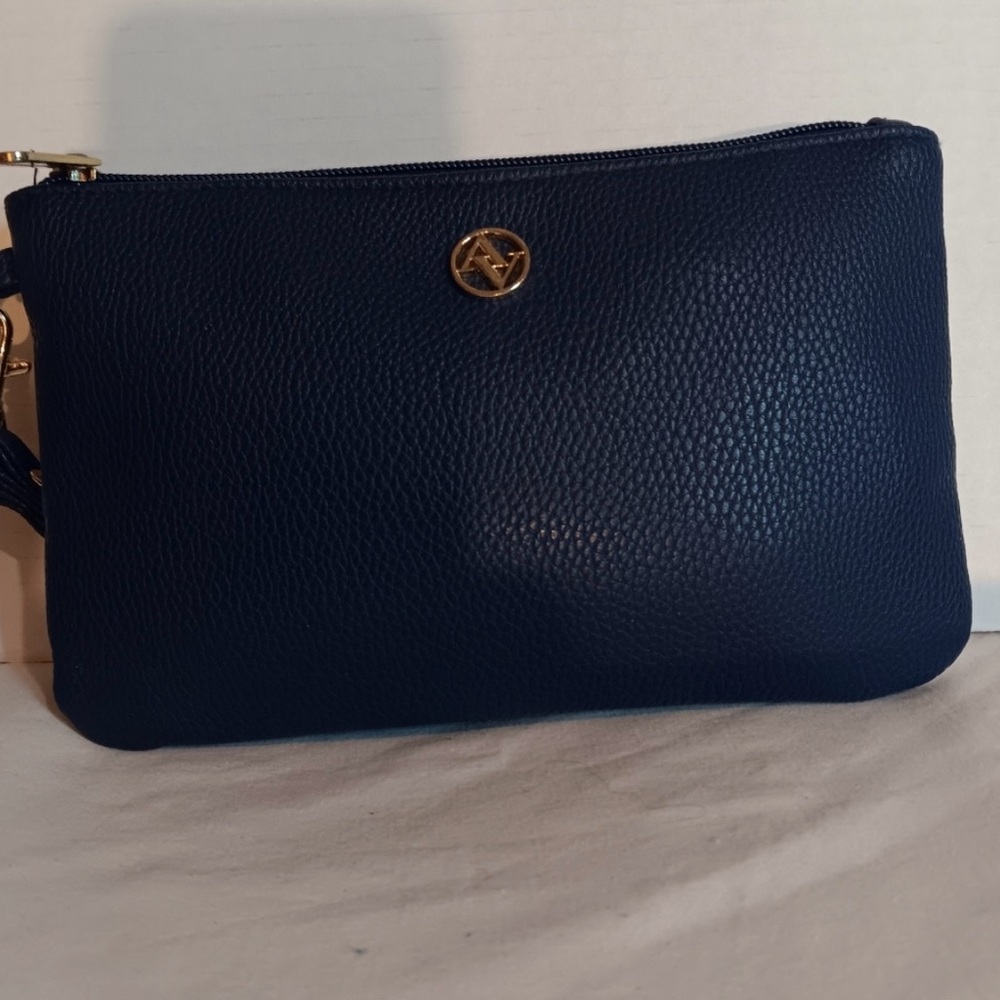Adrienne Vittadini Navy Blue Wristlet